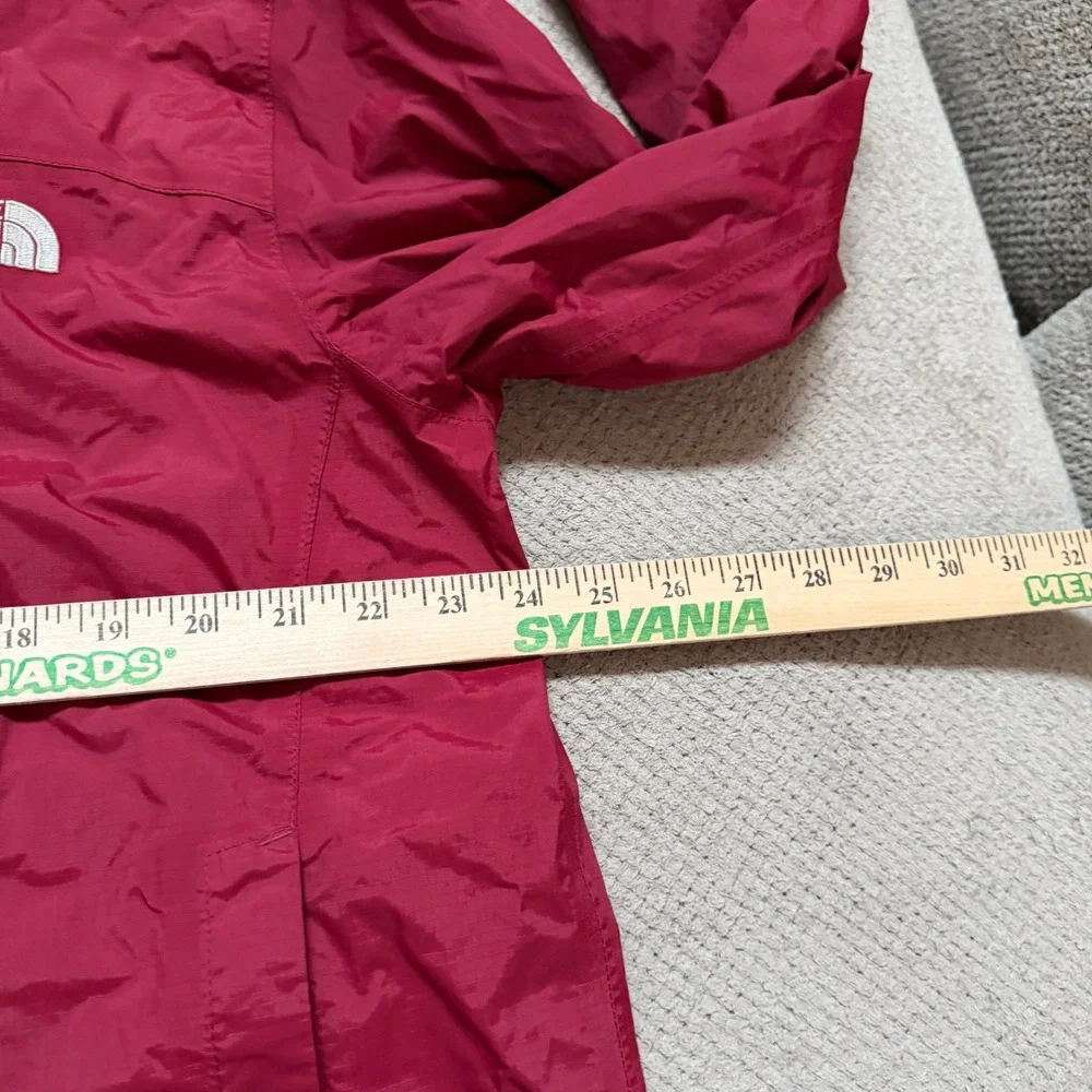Vintage 2000s The North Face HyVent Rain Jacket Mens Large Maroon Red Hooded